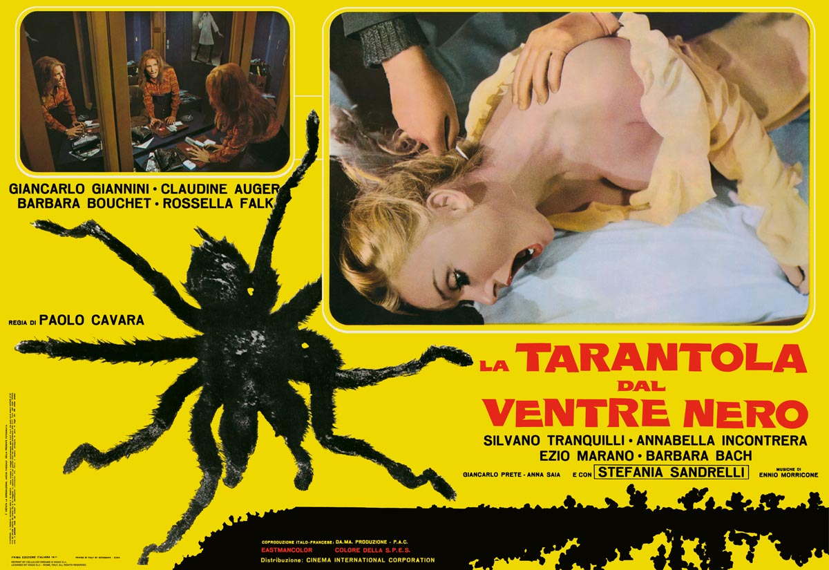 "The Black Belly of the Tarantula" fotobusta/lobby card reprint by Celluloid Dreams (www.celluloid-dreams.net)
