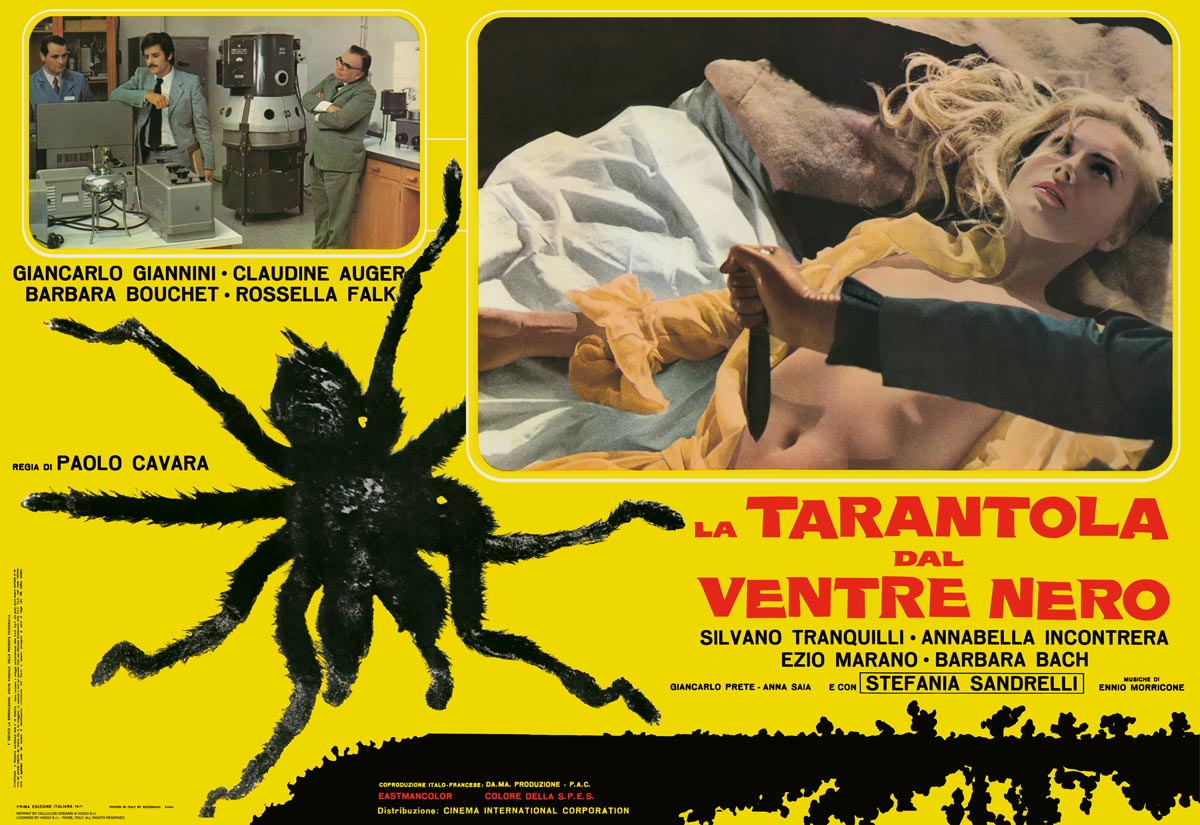 "The Black Belly of the Tarantula" fotobusta/lobby card reprint by Celluloid Dreams (www.celluloid-dreams.net)