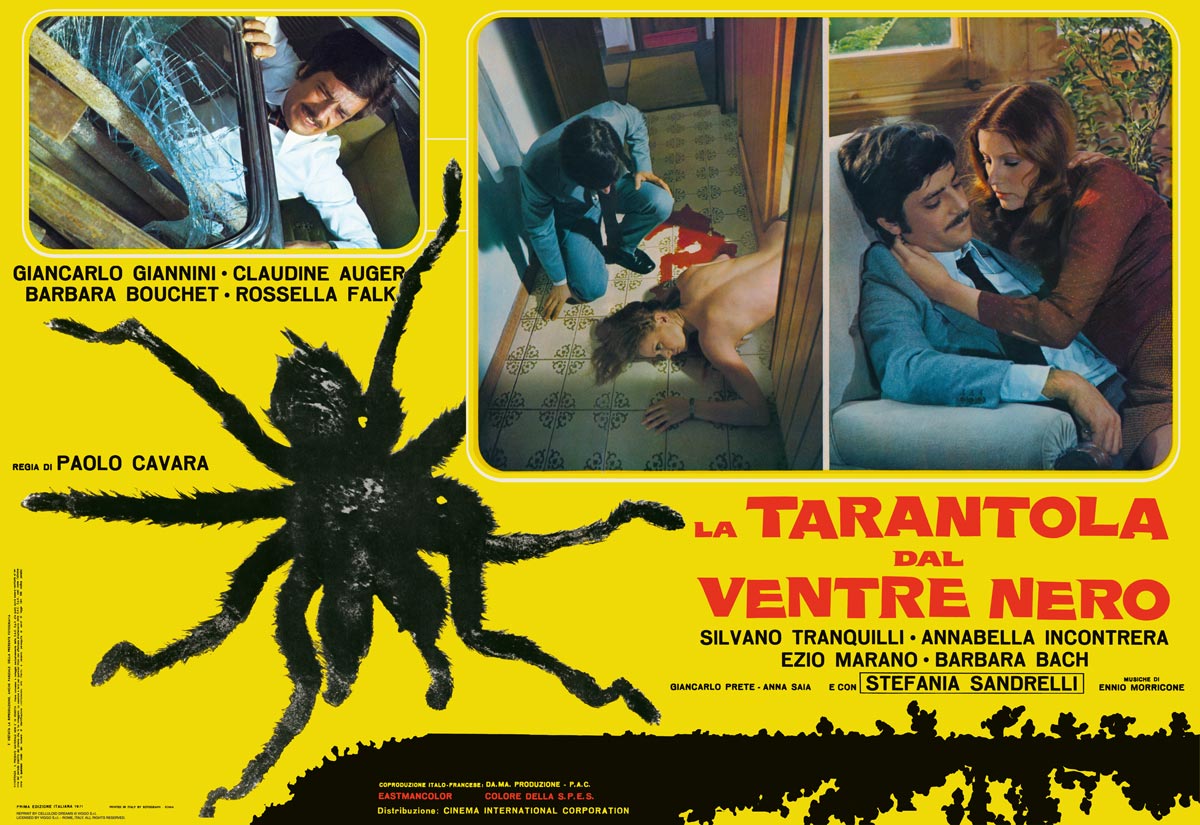 "The Black Belly of the Tarantula" fotobusta/lobby card reprint by Celluloid Dreams (www.celluloid-dreams.net)