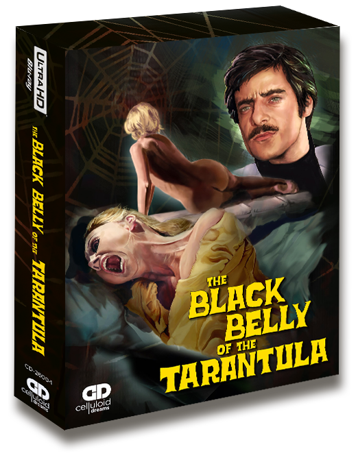 "The Black Belly of the Tarantula" Limited Edition slipbox by Celluloid Dreams